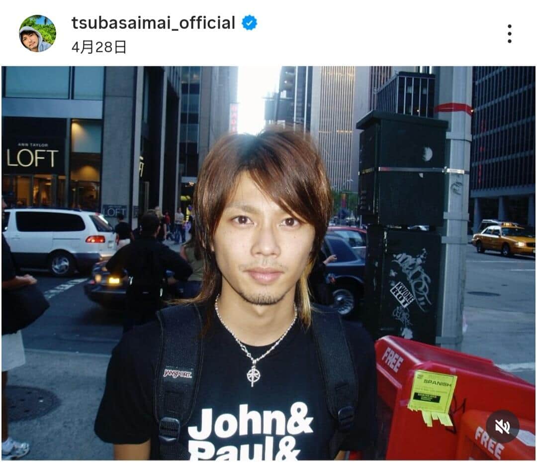 2004年の今井翼さん。インスタグラム（＠tsubasaimai_official）より