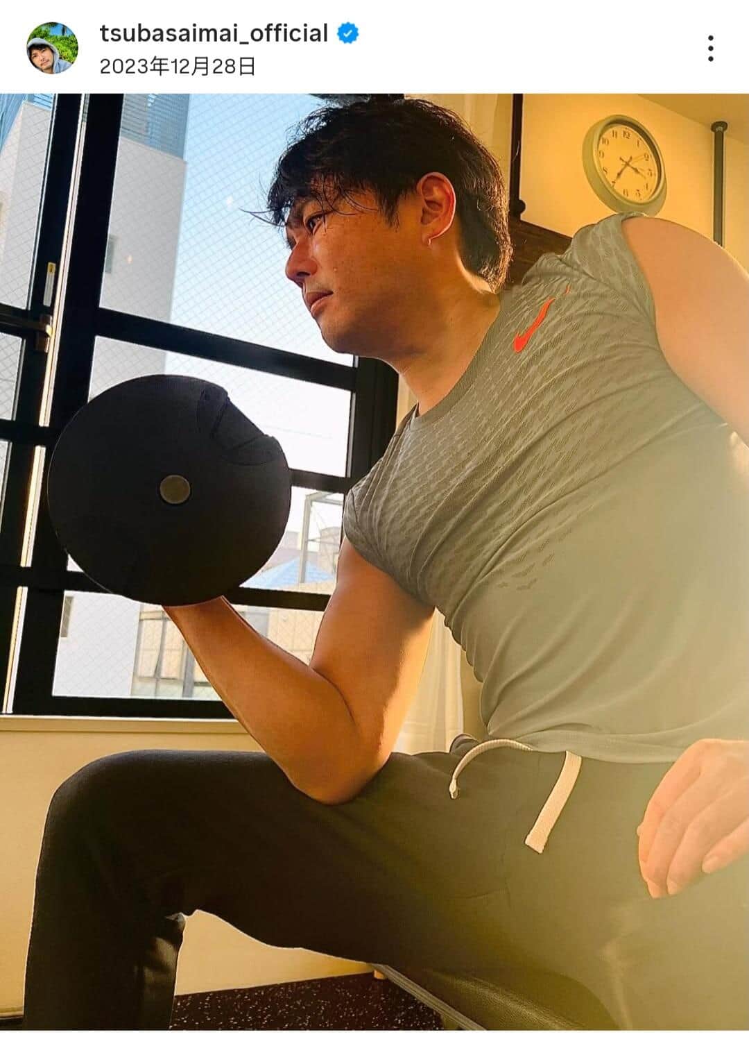 今井翼さんのインスタグラム（＠tsubasaimai_official）より