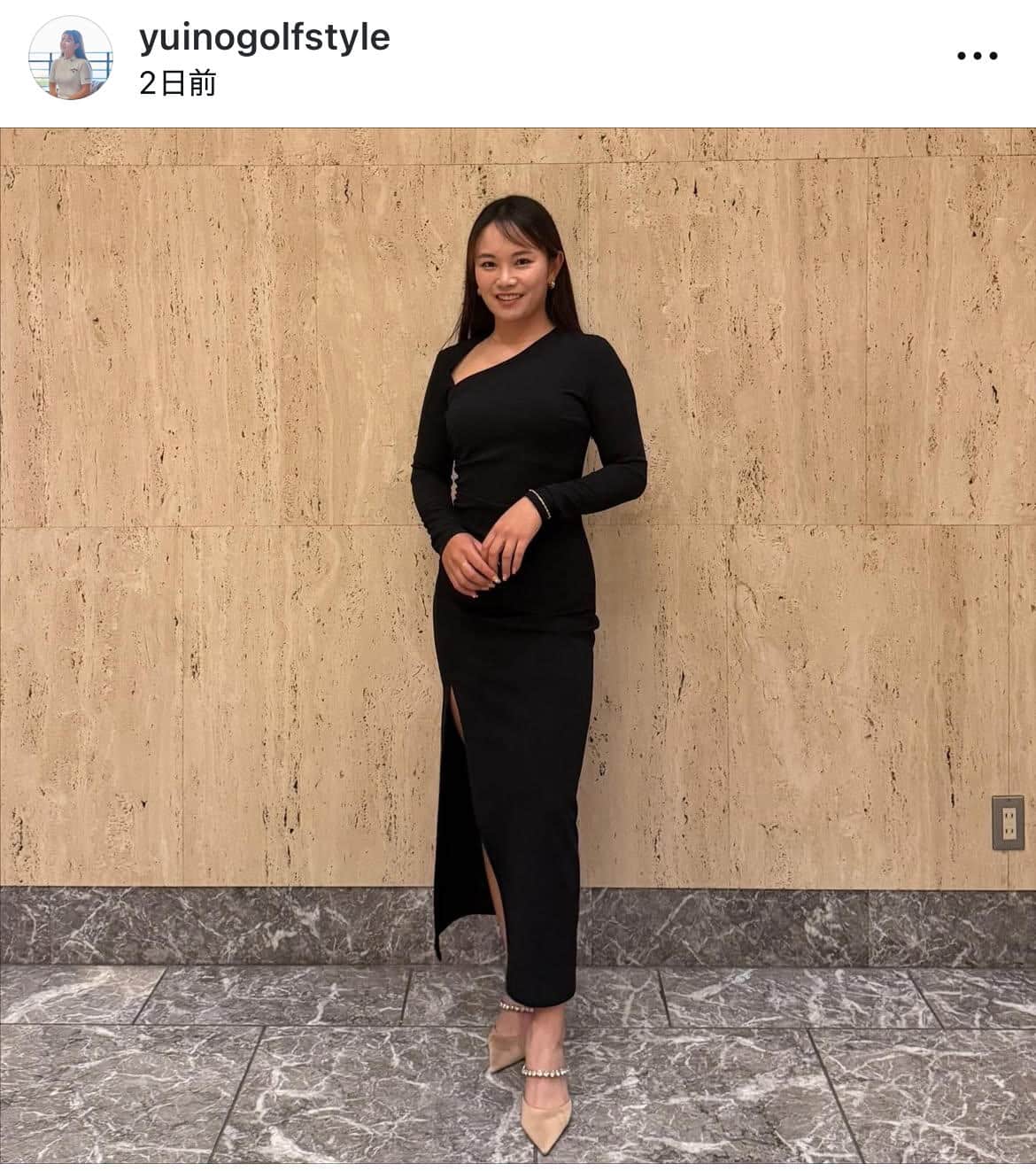 河本結さんのインスタグラム（＠yuinogolfstyle）より