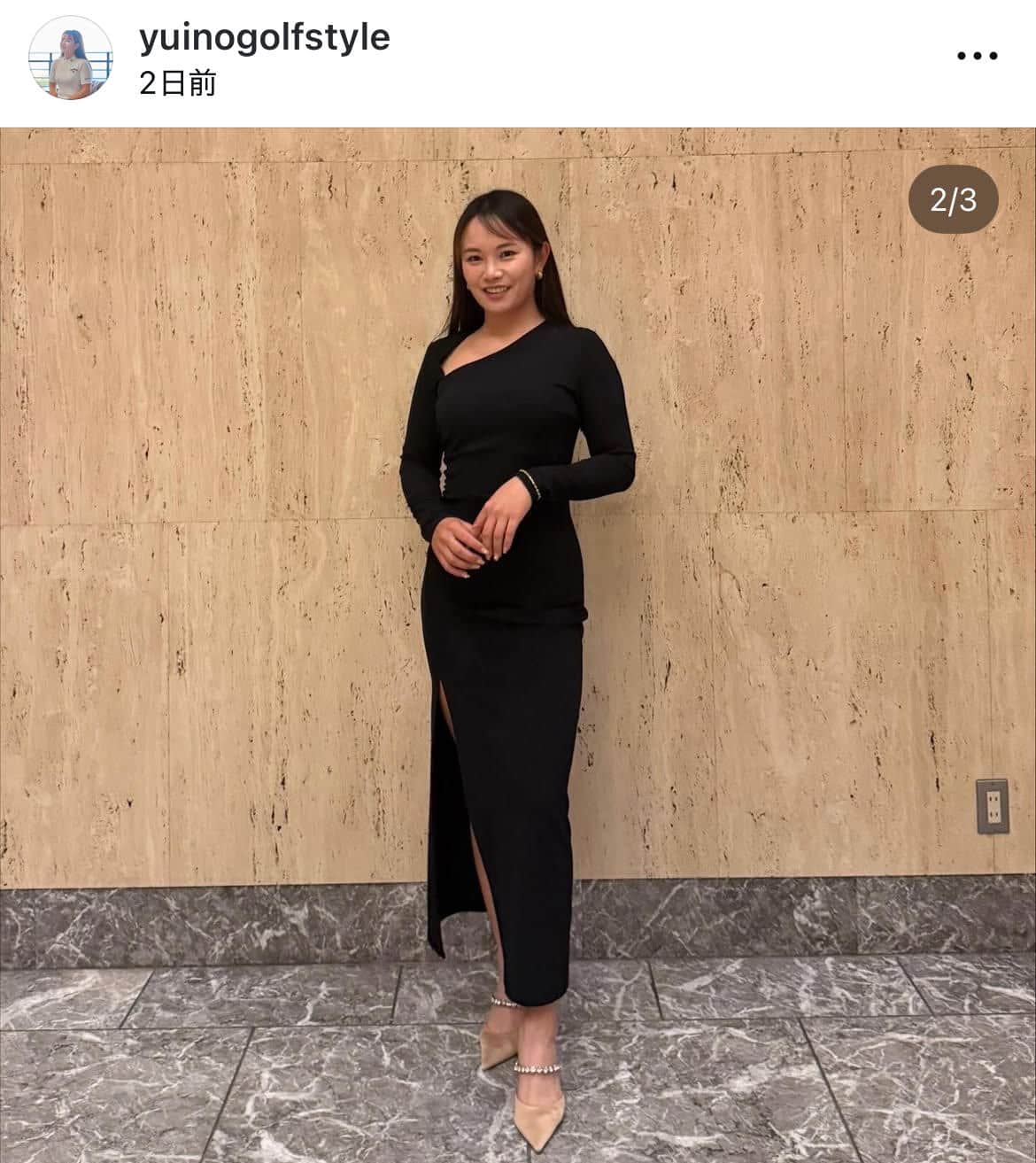 河本結さんのインスタグラム（＠yuinogolfstyle）より