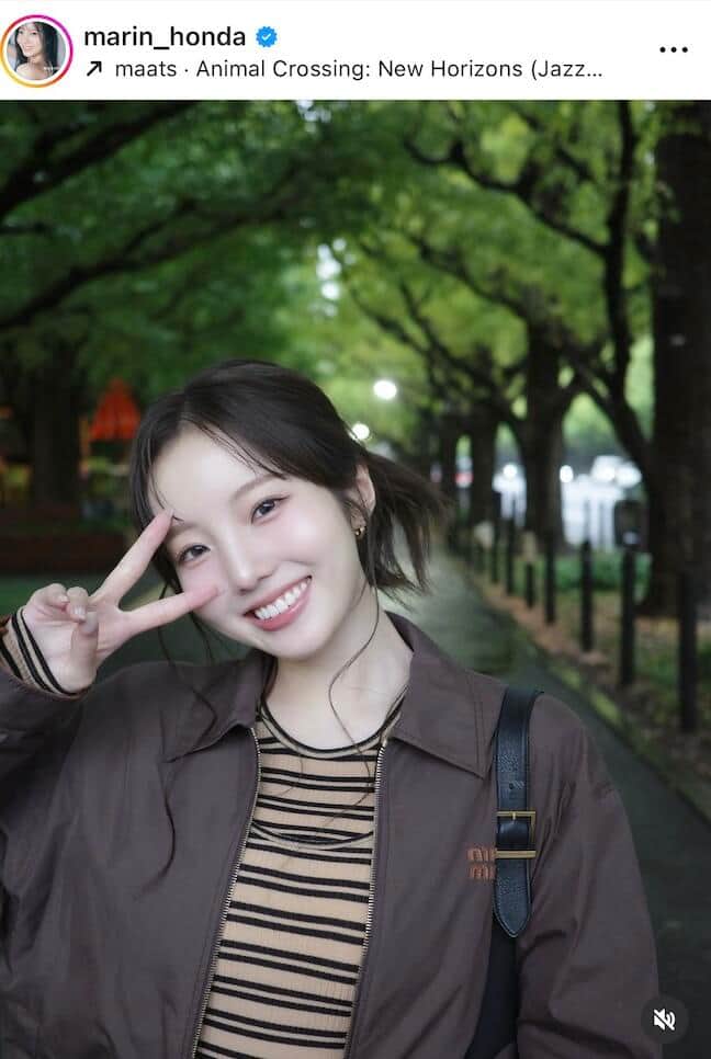 本田真凜さんのインスタグラム（＠marin_honda）より