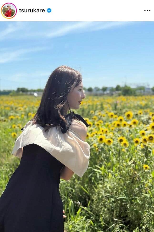 鶴岡果恋選手のインスタグラム（＠tsurukare）より