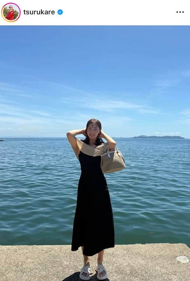 鶴岡果恋選手のインスタグラム（＠tsurukare）より