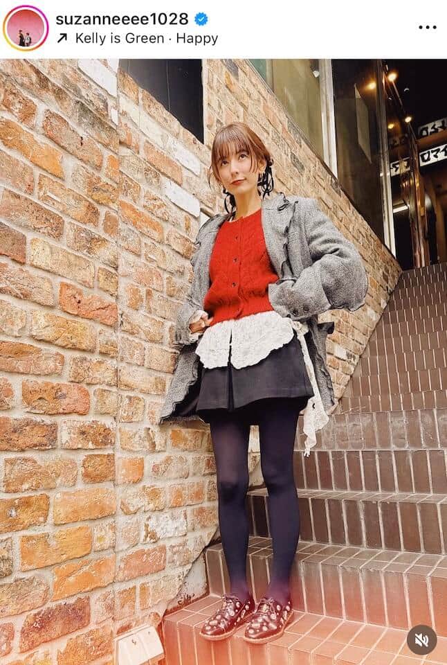 スザンヌさんのインスタグラム（＠suzanneeee1028）より