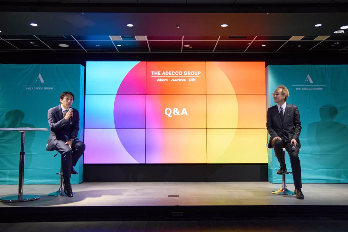 アデコ社・平野健二氏と東京工科大学教授・中西崇文氏のトークセッション