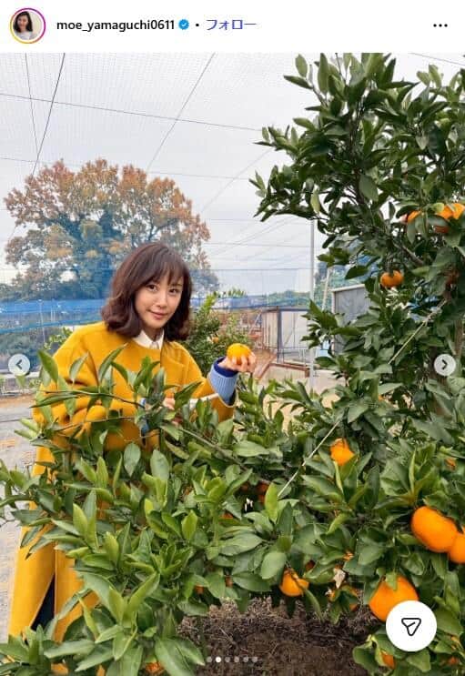 山口もえさんのインスタグラム（@moe_yamaguchi0611）より