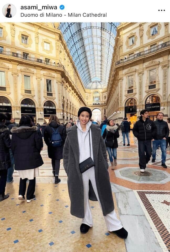 三輪麻未さんのインスタグラム（＠asami_miwa）より