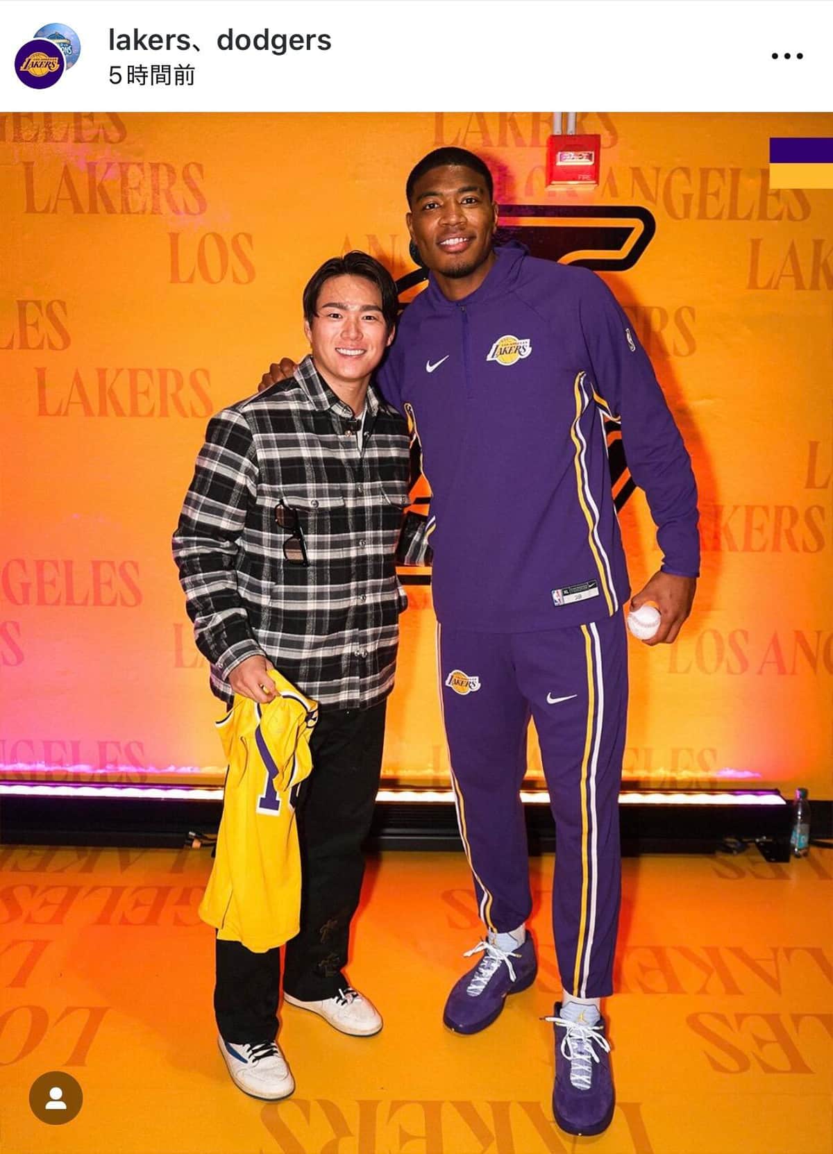 ロサンゼルス・レイカーズのインスタグラム（＠lakers）より