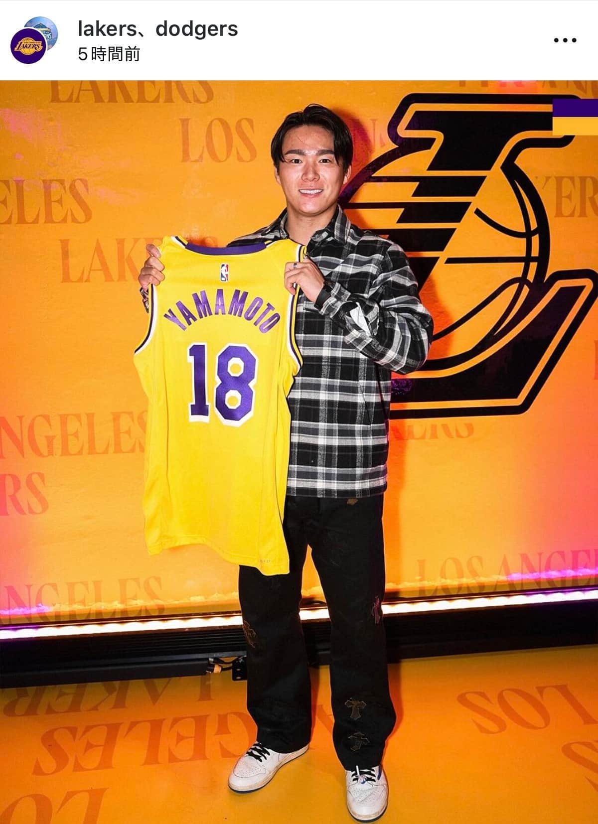 ロサンゼルス・レイカーズのインスタグラム（＠lakers）より