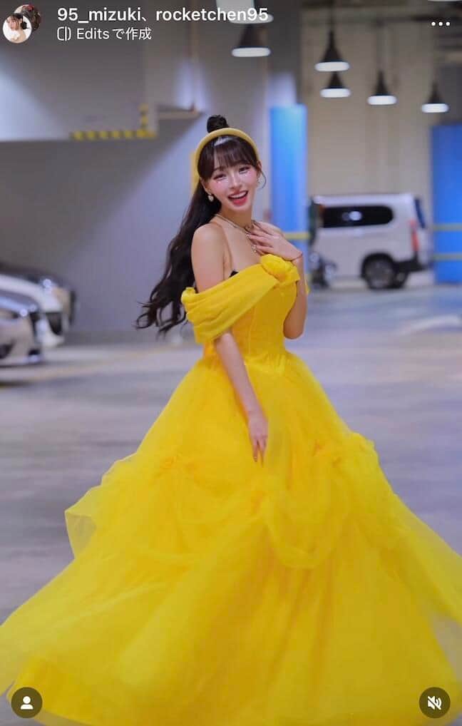 リン・シャンさんのインスタグラム（＠95_mizuki）より