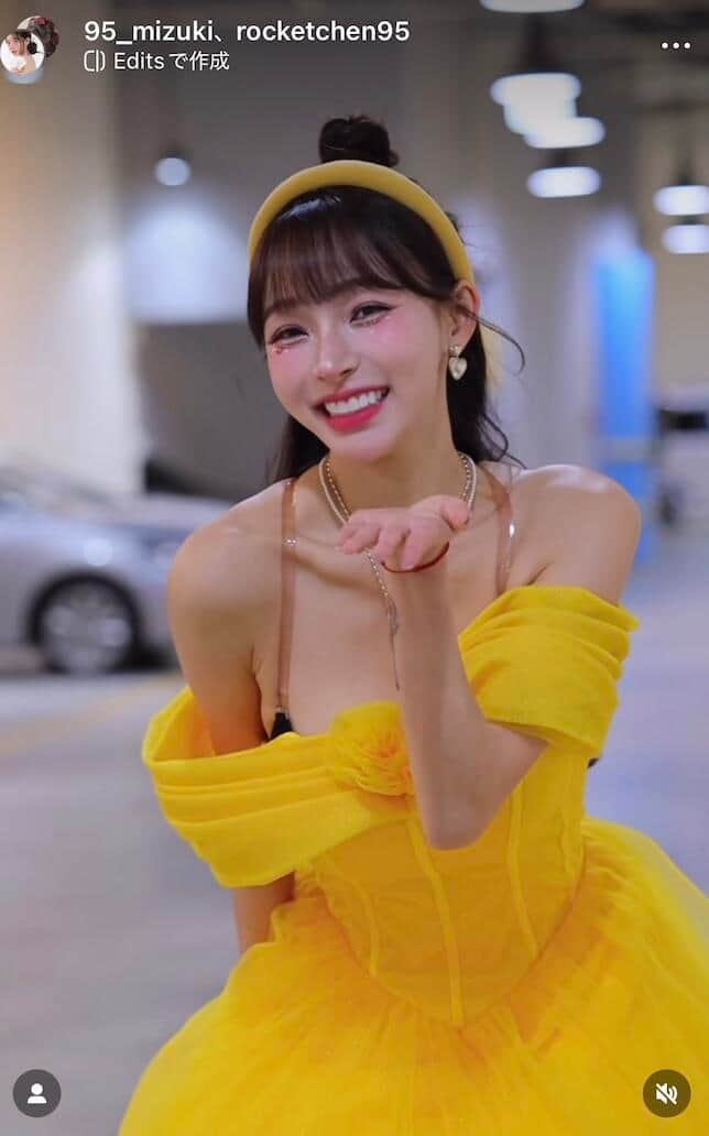 リン・シャンさんのインスタグラム（＠95_mizuki）より