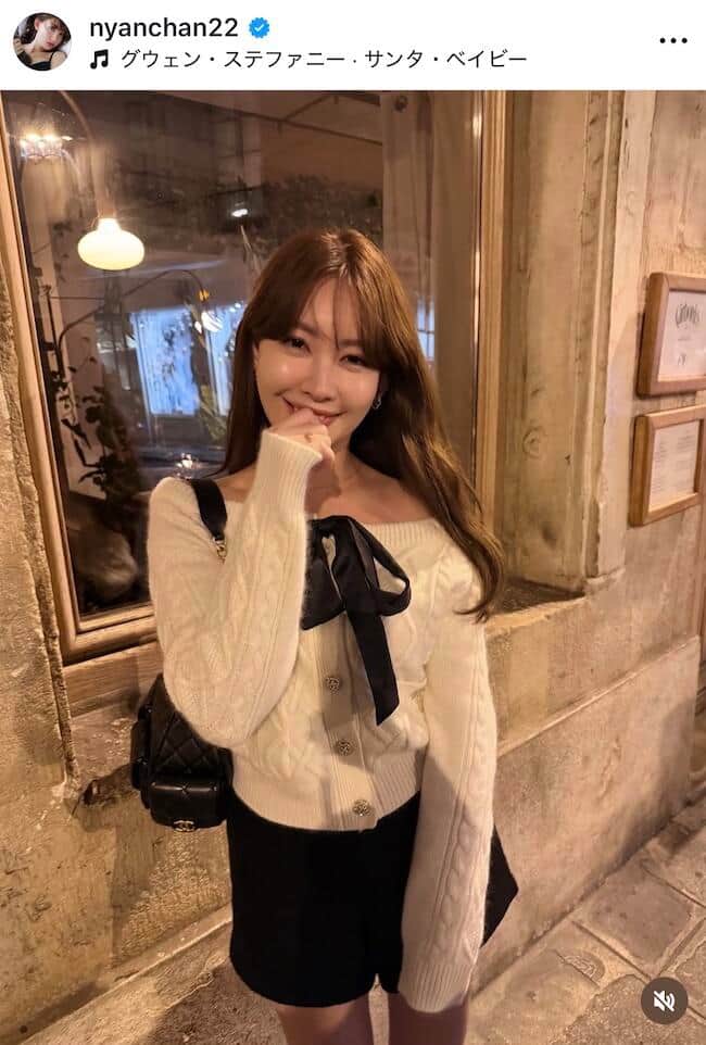 小嶋陽菜さんのインスタグラム（＠nyanchan22）より