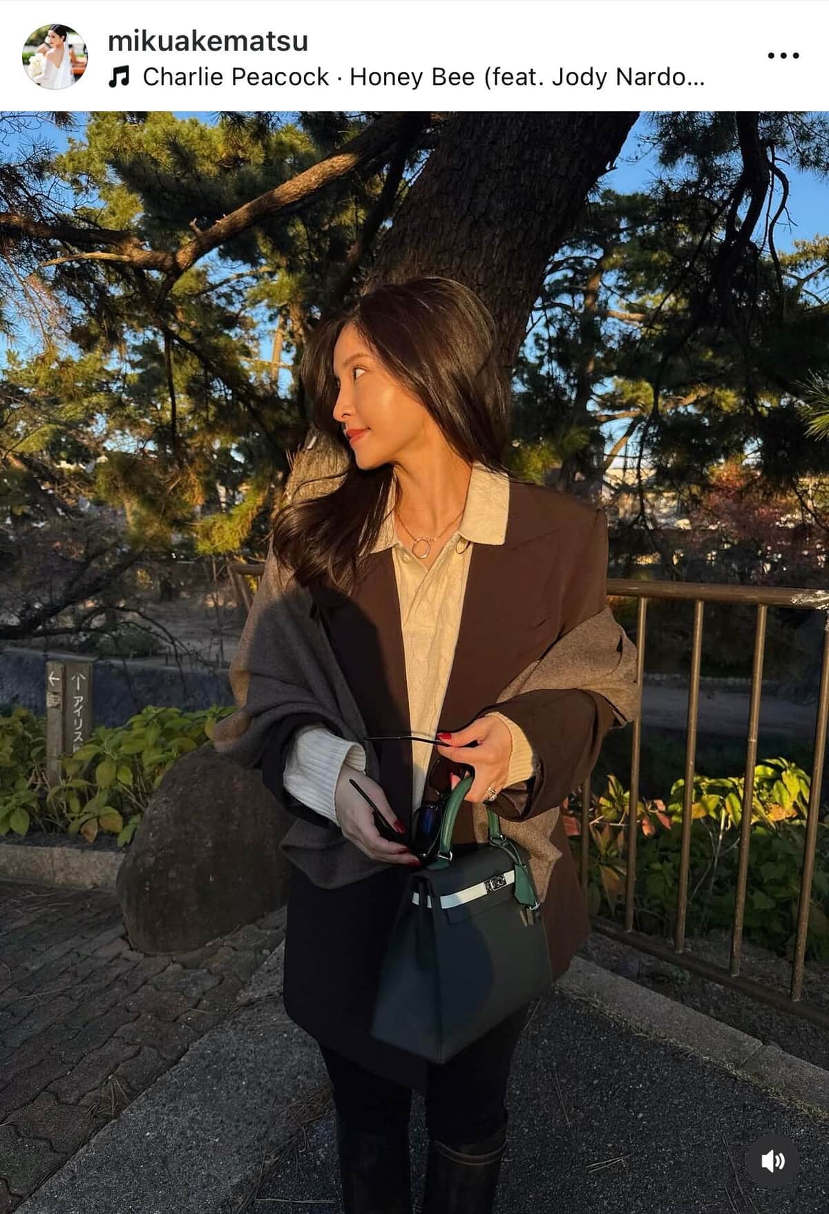 明松美玖さんのインスタグラム（＠mikuakematsu）より