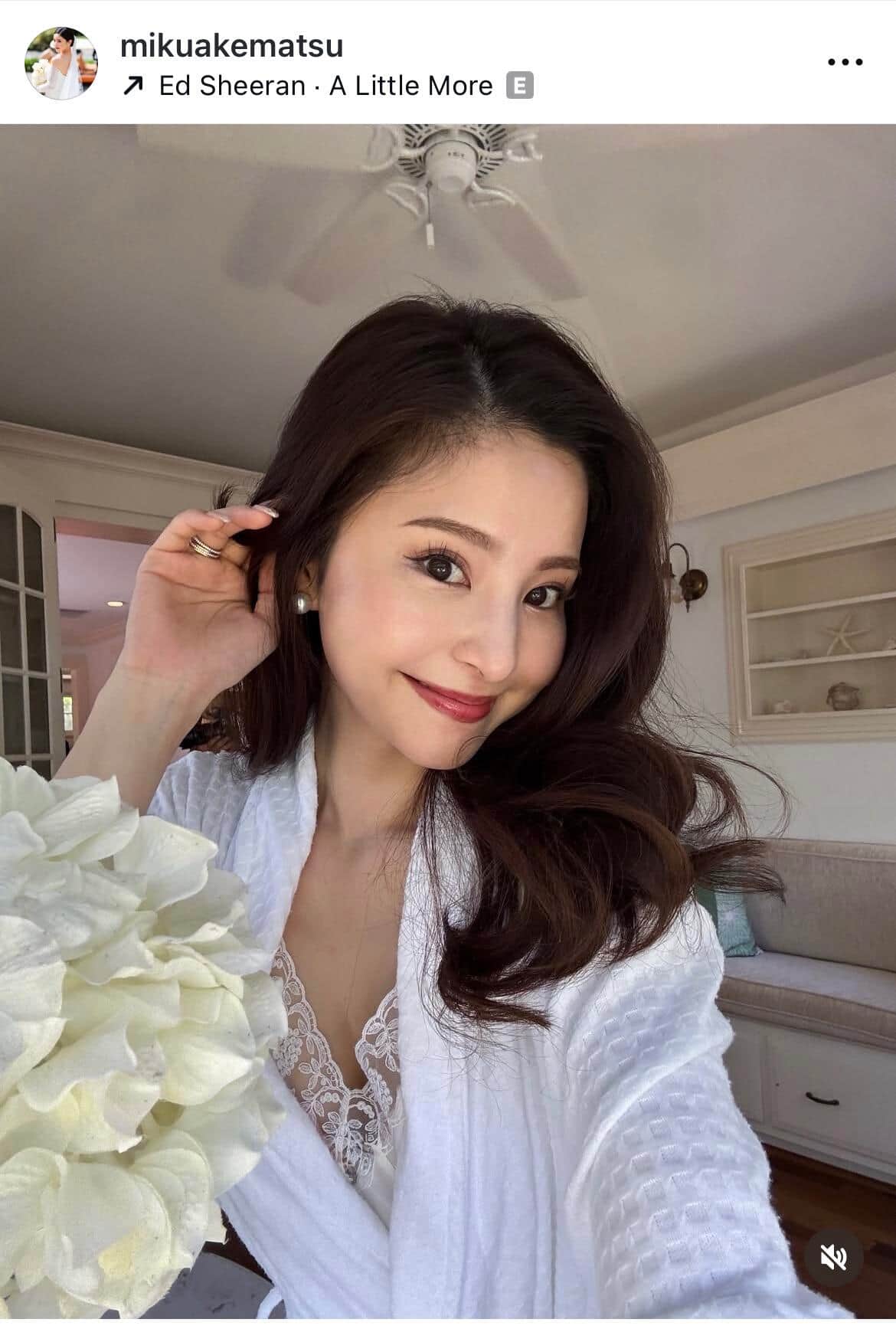 明松美玖さんのインスタグラム（＠mikuakematsu）より