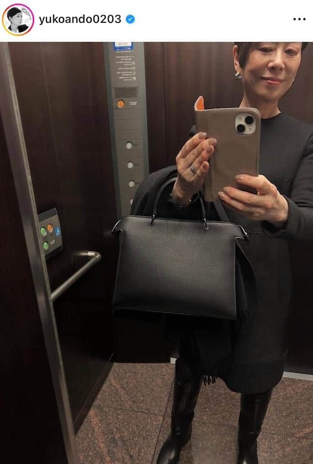 安藤優子さんのインスタグラム（＠yukoando0203）より