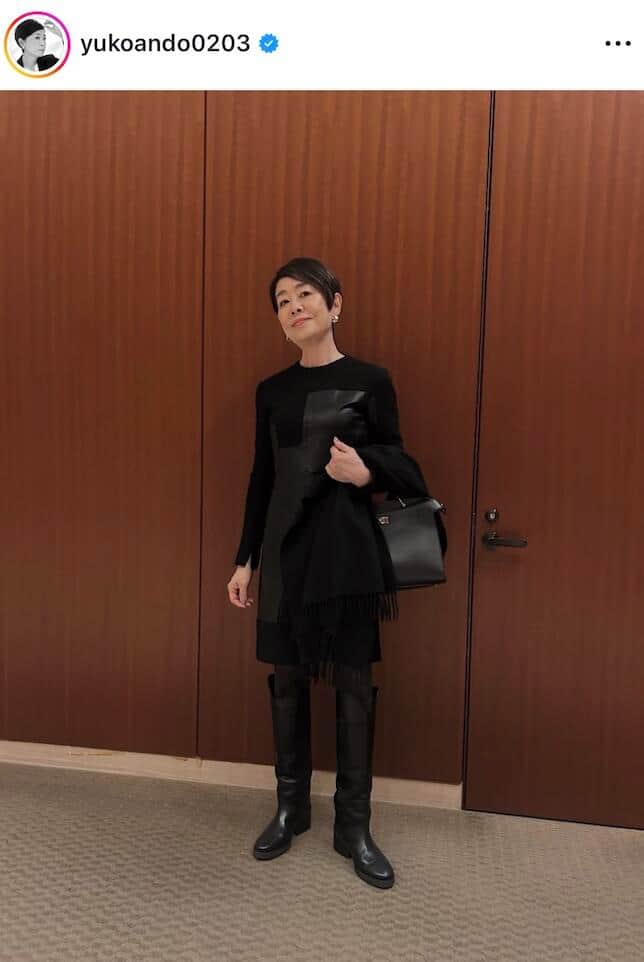 安藤優子さんのインスタグラム（＠yukoando0203）より
