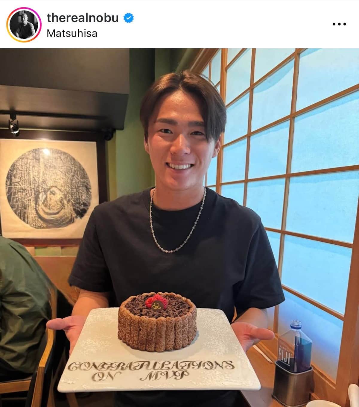 松久信幸さんのインスタグラム（＠therealnobu）より