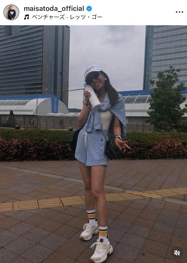 里田まいさんのインスタグラム（＠maisatoda_official）より