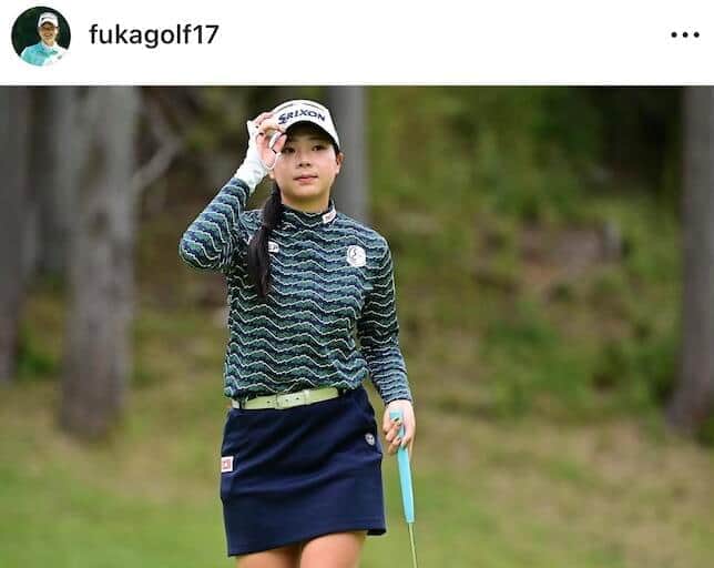 菅楓華さんのインスタグラム（＠fukagolf17）より