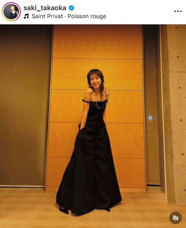 高岡早紀さんのインスタグラム（＠saki_takaoka）より