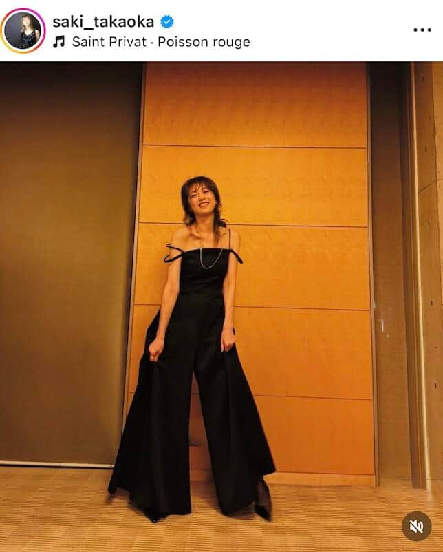 高岡早紀さんのインスタグラム（＠saki_takaoka）より
