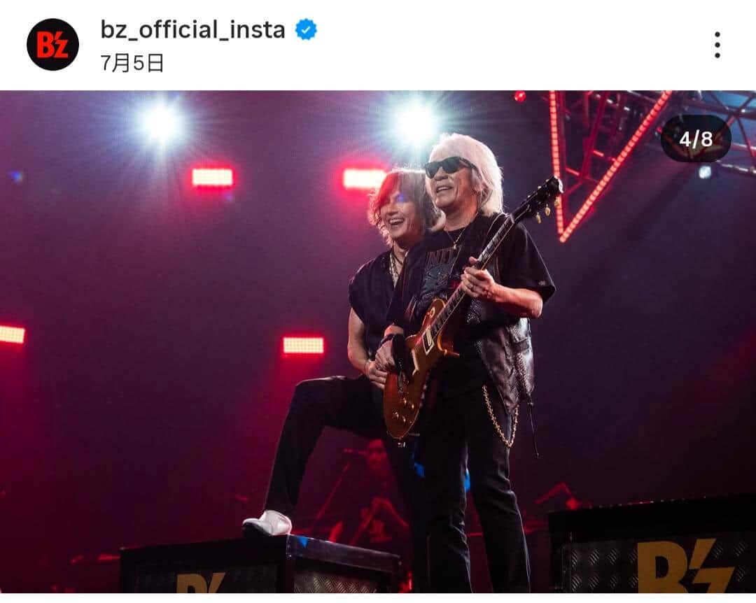 B'z公式インスタグラム（＠bz_official_insta）より