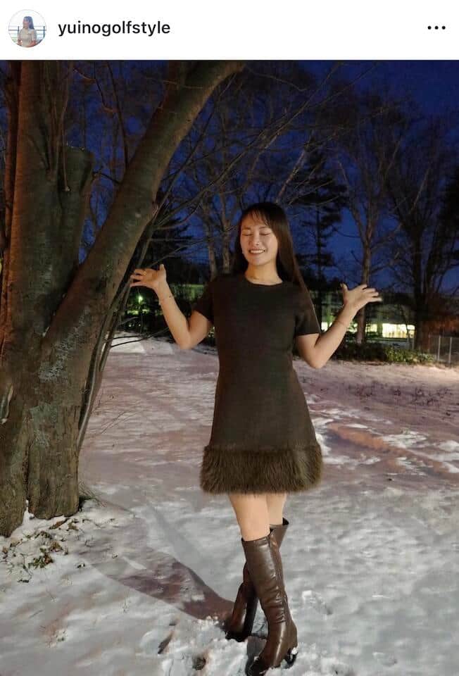 河本結選手のインスタグラム（＠yuinogolfstyle）より