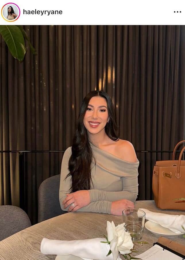 ヘイリー・スネルさんのインスタグラム（＠haeleyryane）より