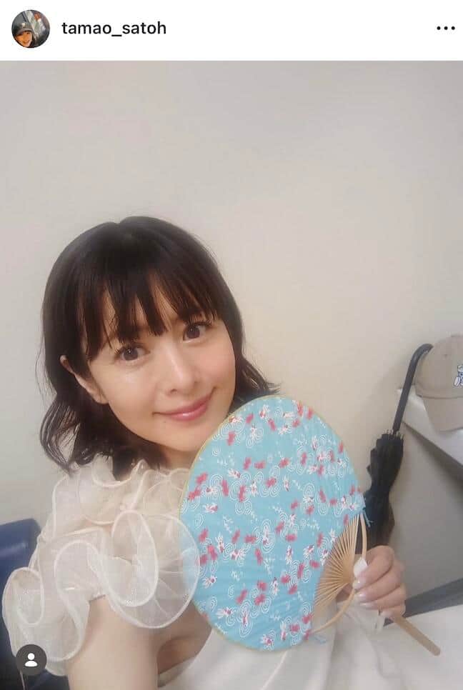 さとう珠緒さんのインスタグラム（＠tamao_satoh）より
