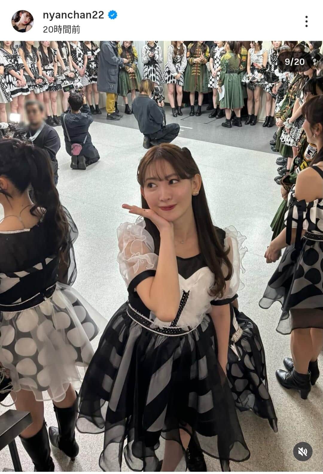 小嶋陽菜さんのインスタグラム（＠nyanchan22）より