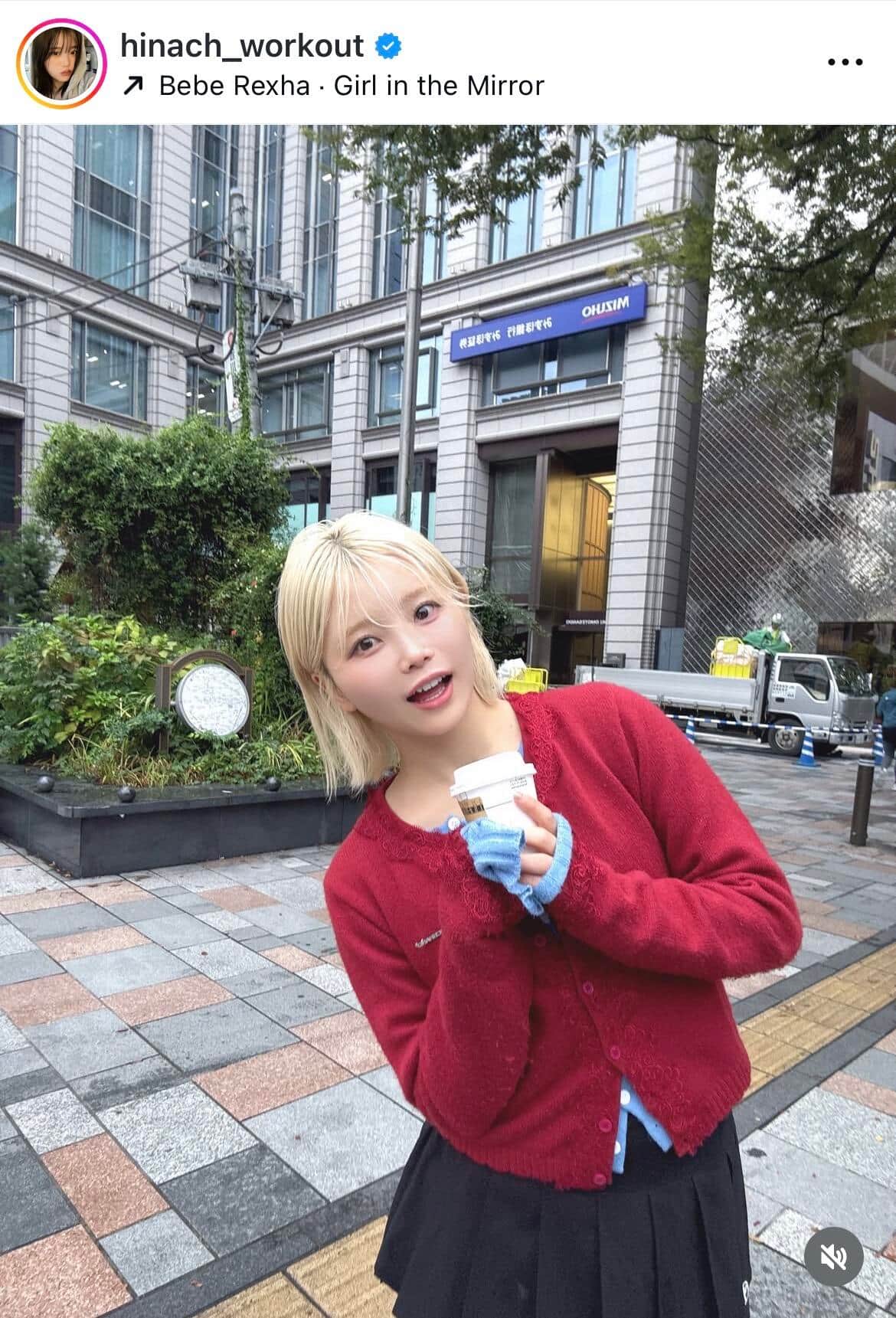 加藤ひなたさんのインスタグラム（＠hinach_workout）より