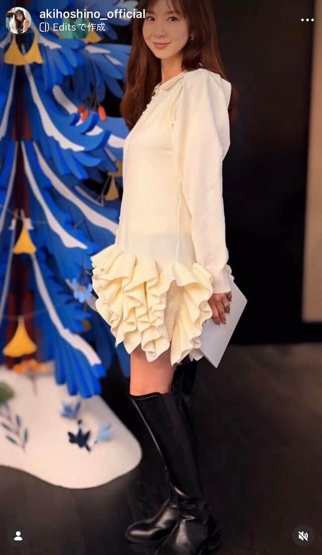 ほしのあきさんのインスタグラム（＠akihoshino_official）より