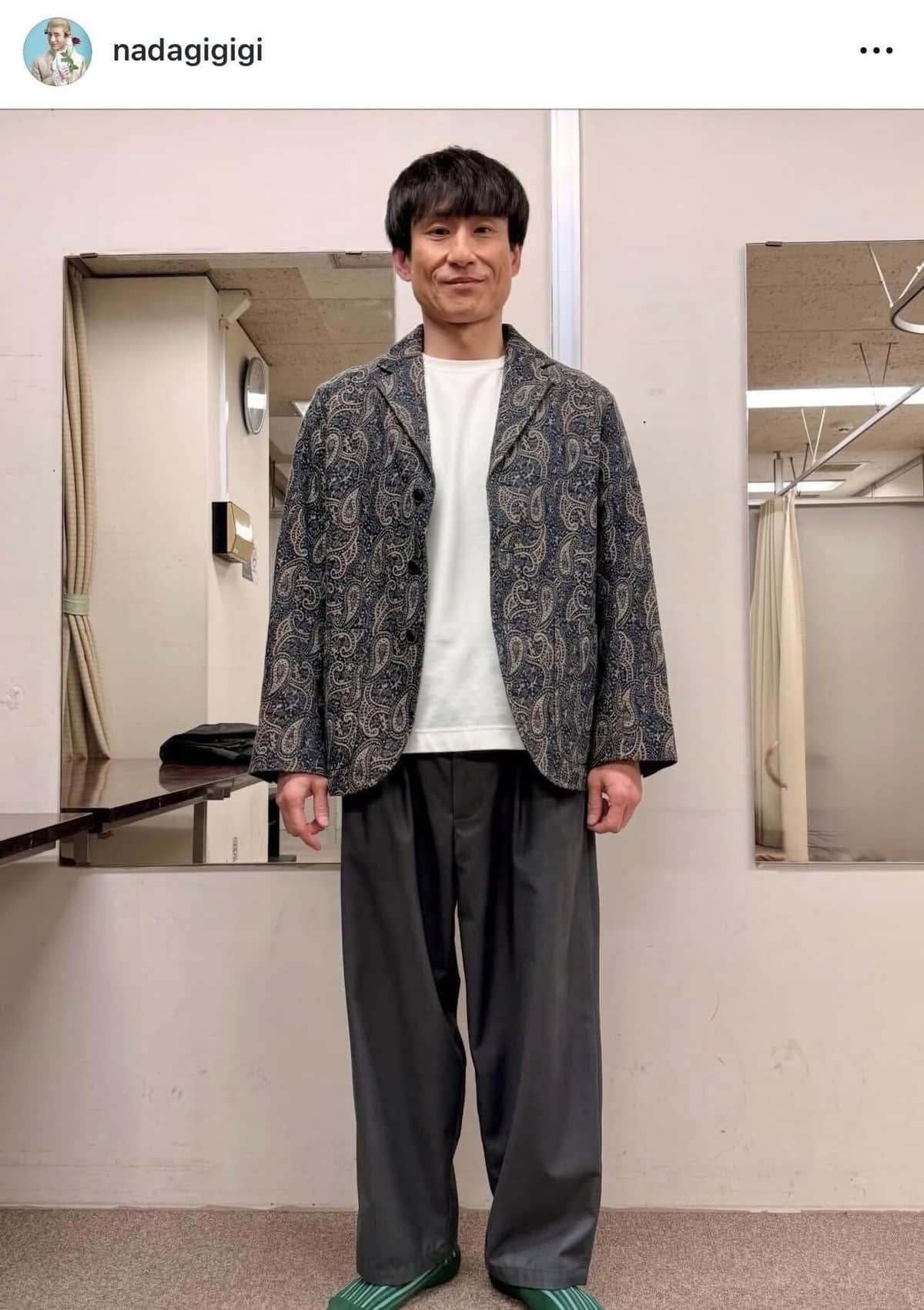 なだぎ武さんのインスタグラム（@nadagigigi）より