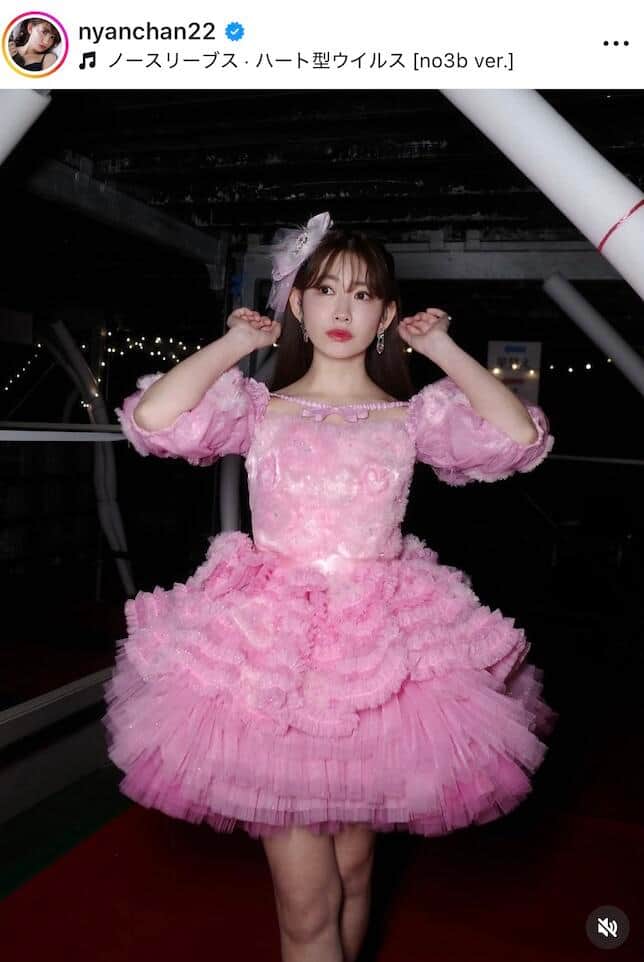 小嶋陽菜さんのインスタグラム（＠nyanchan22）より