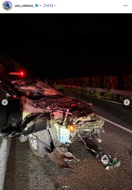 釣り系女性YouTuber、高速道路で車大破　シカ衝突でハンドルが...報告に「奇跡的な生還」の声