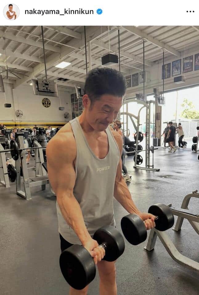 なかやまきんに君のインスタグラム（＠nakayama_kinnikun）より
