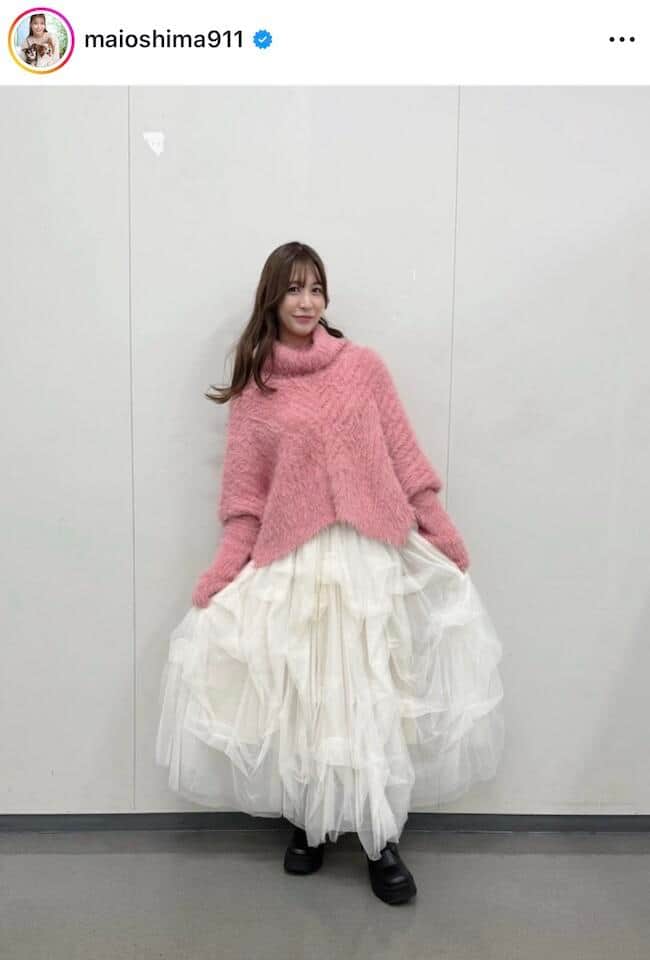 大島麻衣さんのインスタグラム（＠maioshima911）より