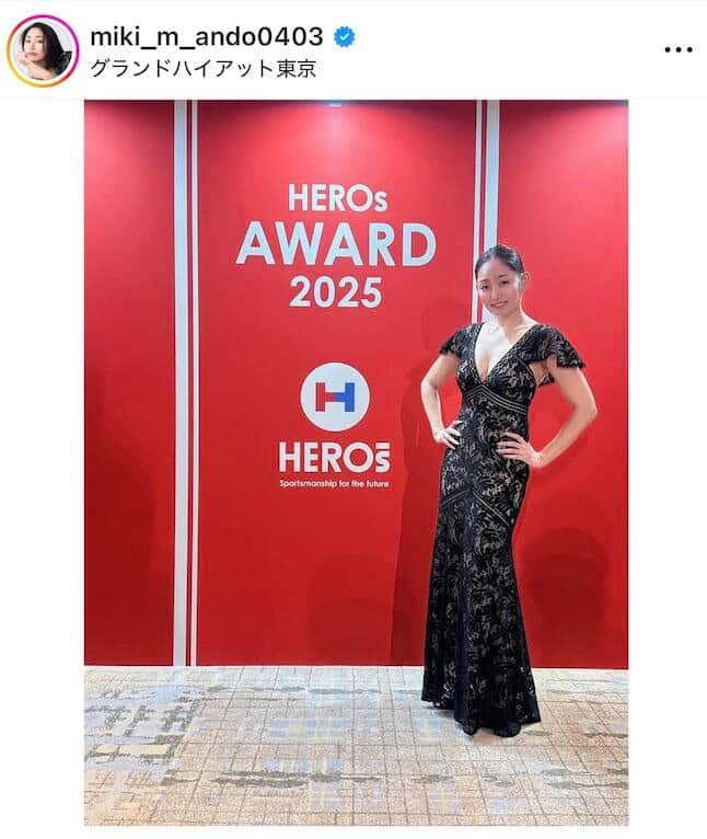 安藤美姫さんのインスタグラム（＠miki_m_ando0403）より