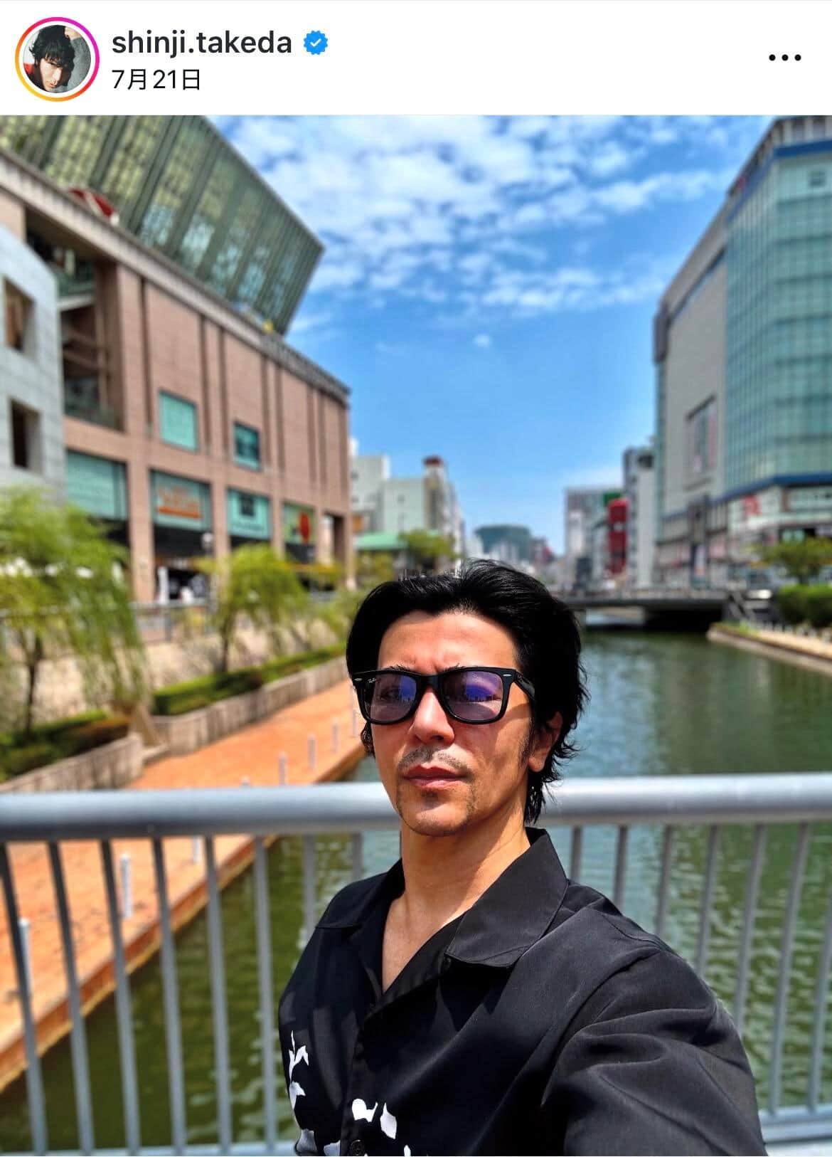 武田真治さんのインスタグラム（＠shinji.takeda）より