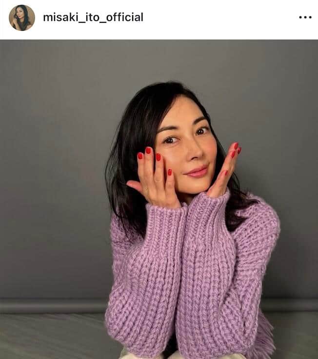 伊東美咲さんのインスタグラム（＠misaki_ito_official）より