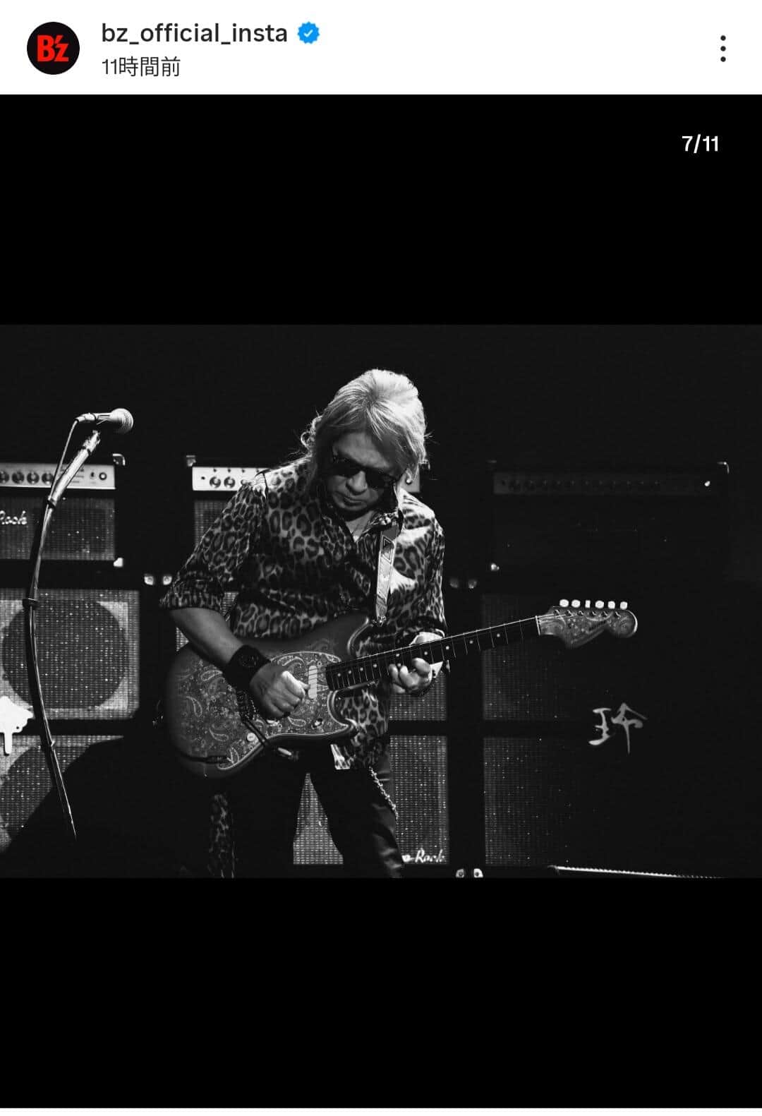 B'z公式インスタグラム（＠bz_official_insta）より