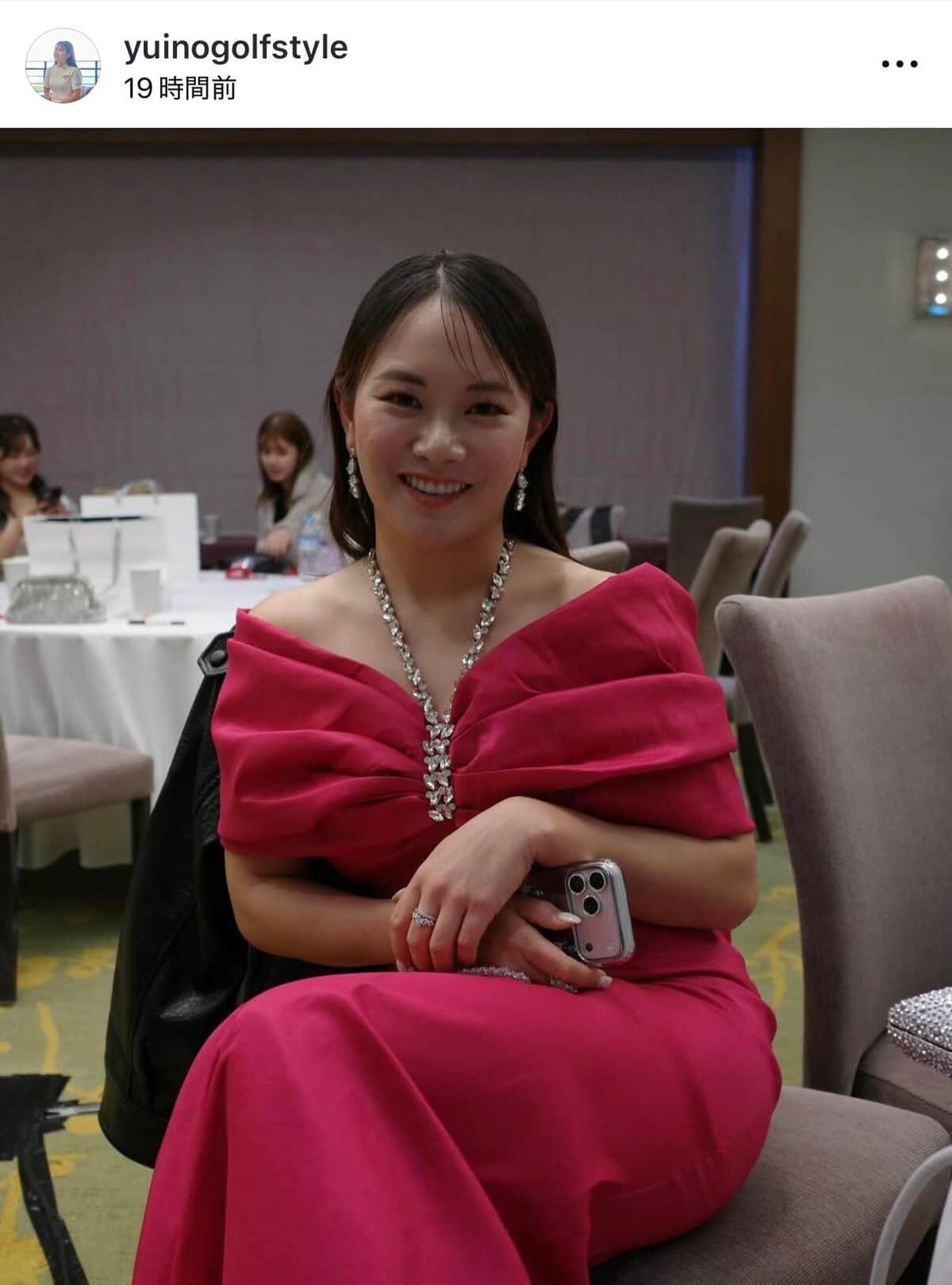 河本結さんのインスタグラム（＠yuinogolfstyle）より