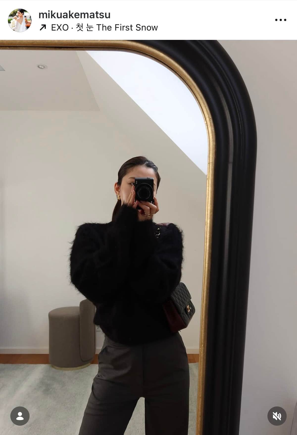明松美玖さんのインスタグラム（＠mikuakematsu）より