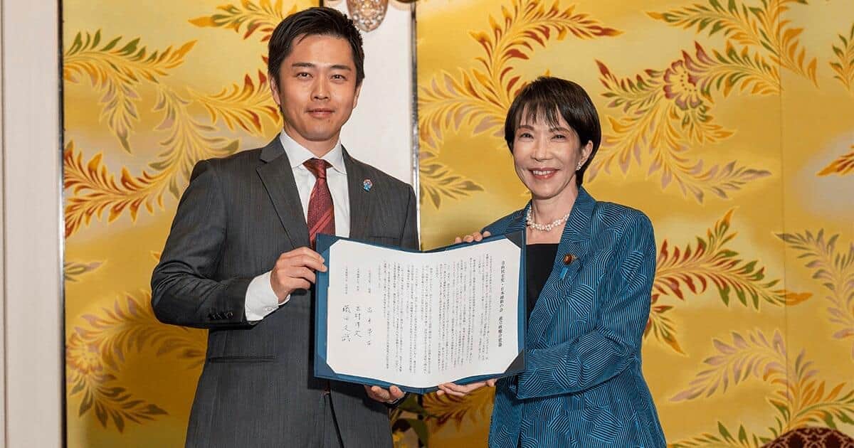 日本維新の会・吉村洋文代表と高市早苗首相（自民党公式サイトより）