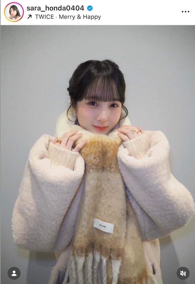 本田紗来さんのインスタグラム（＠sara_honda0404）より