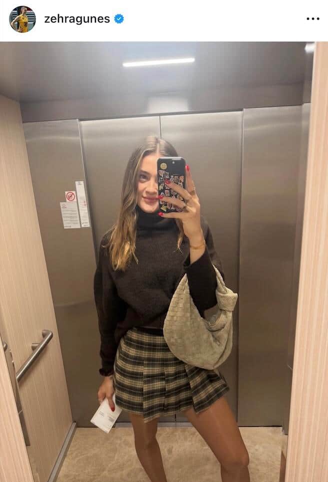 ゼフラ・ギュネシュ選手のインスタグラム（＠zehragunes）より