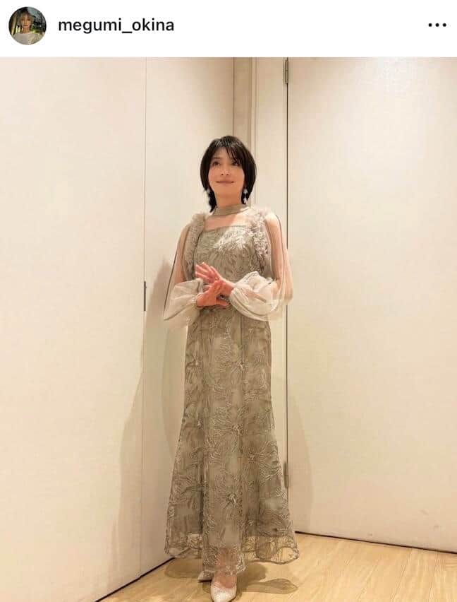 奥菜恵さんのインスタグラム（＠megumi_okina）より