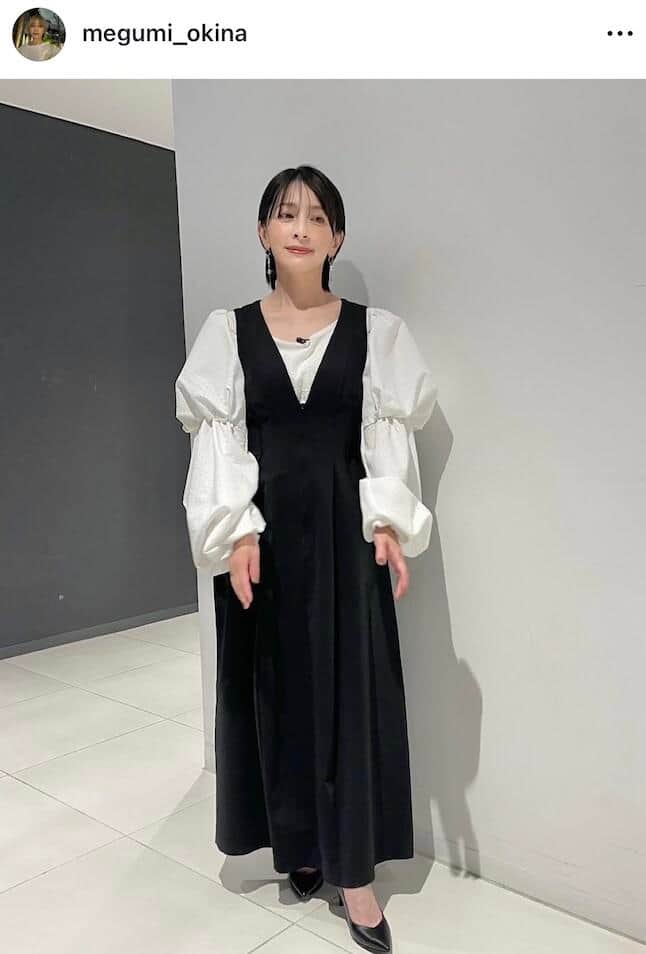 奥菜恵さんのインスタグラム（＠megumi_okina）より