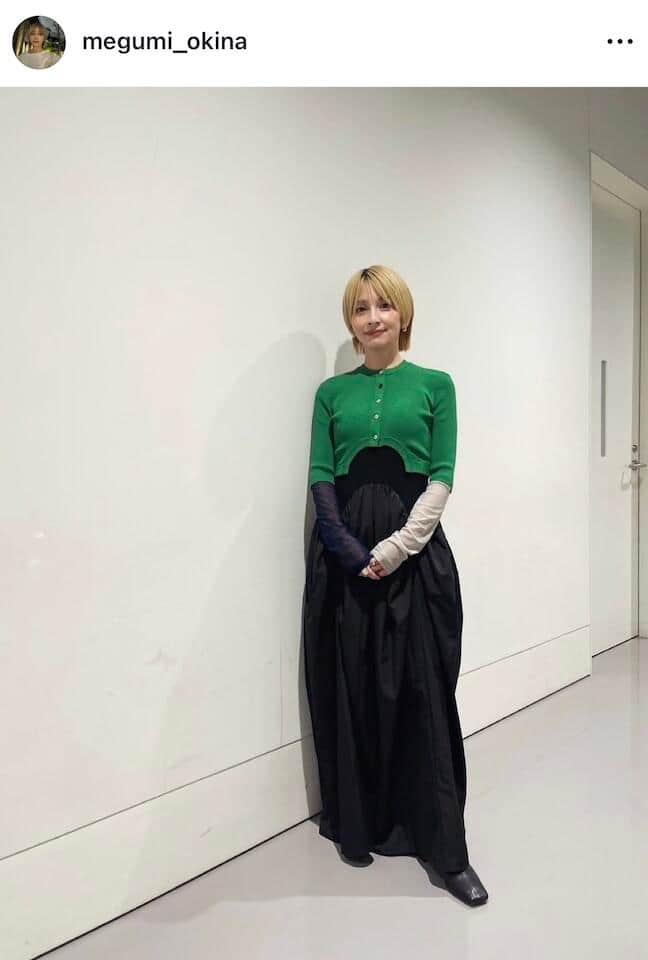 奥菜恵さんのインスタグラム（＠megumi_okina）より