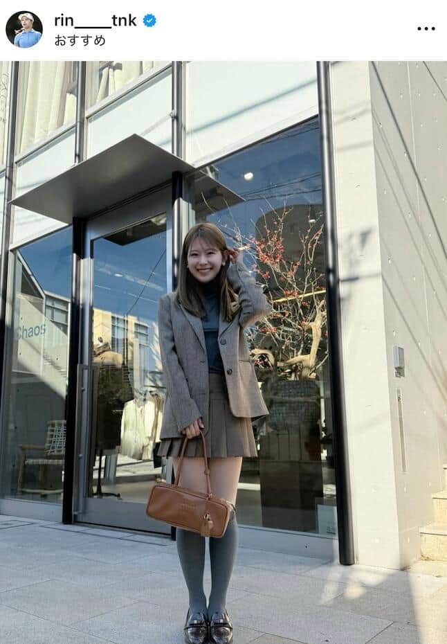 吉田鈴選手のインスタグラム（＠rin____tnk）より